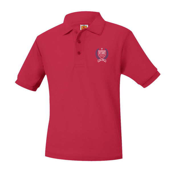 St. Luke Unisex Pique Short Sleeve Polo - FINAL SALE