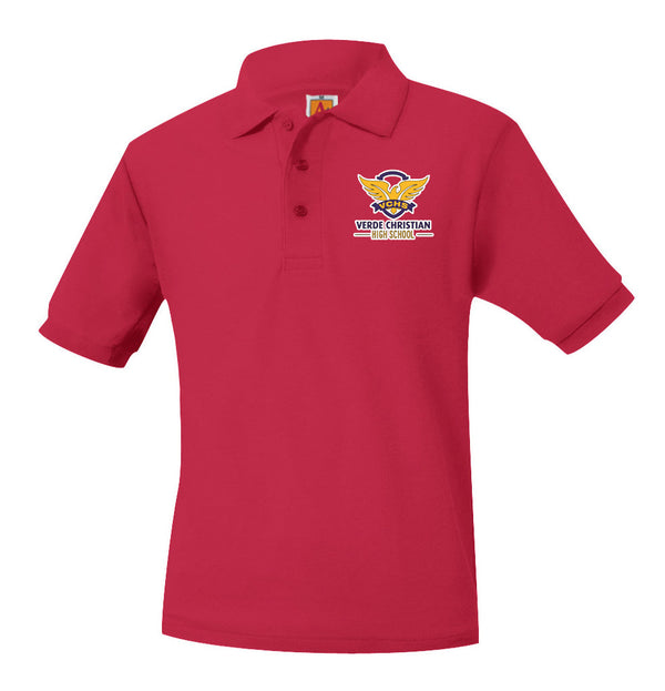 Verde Christian Academy Unisex Pique Short Sleeve Polo