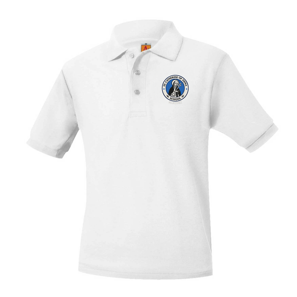 St. Catherine Martinez Unisex Pique Short Sleeve Polo