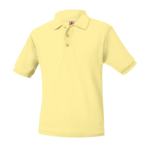 Unisex Pique Short Sleeve Polo Yellow