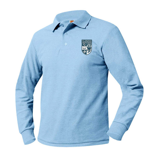 St. Thomas Aquinas Unisex Pique Long Sleeve Polo