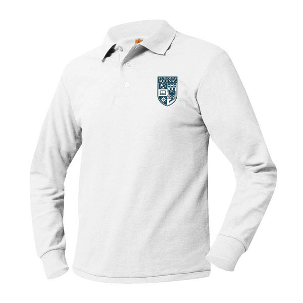 St. Thomas Aquinas Unisex Pique Long Sleeve Polo