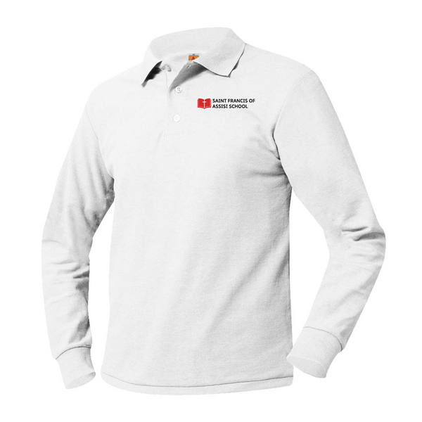 Saint Francis Catholic Unisex Pique Long Sleeve Polo