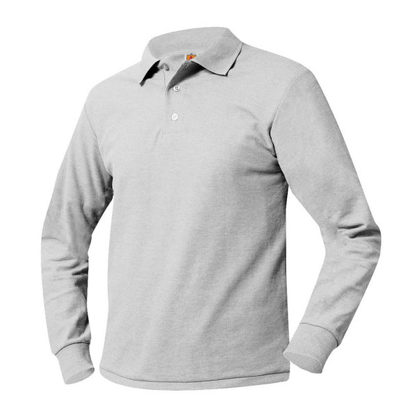Ash Unisex Pique Long Sleeve Polo