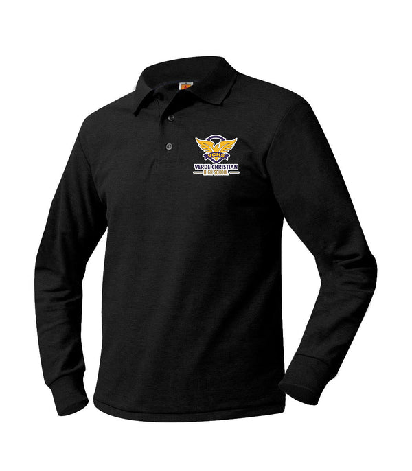 Verde Christian Academy Unisex Pique Long Sleeve Polo