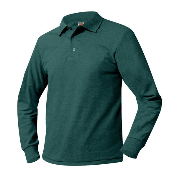 American Heritage Unisex Pique Long Sleeve Polo