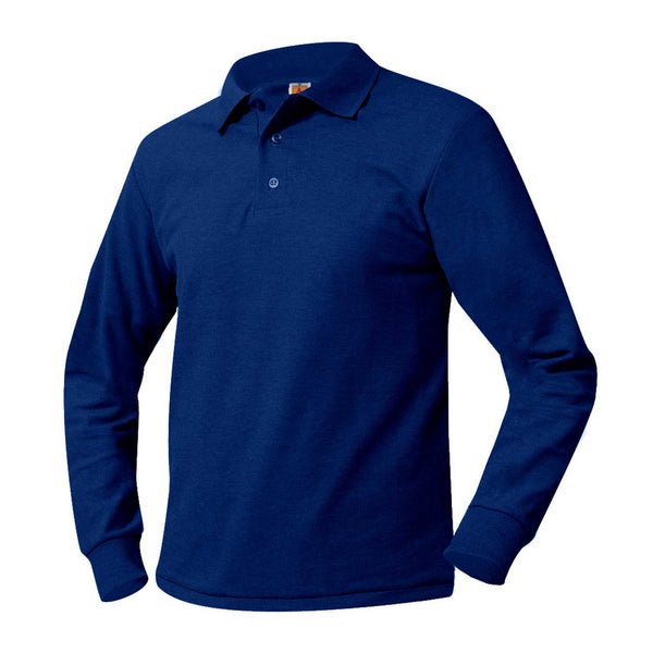 Royal Unisex Pique Long Sleeve Polo