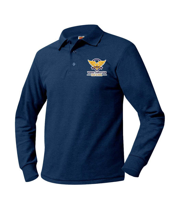 Verde Christian Academy Unisex Pique Long Sleeve Polo