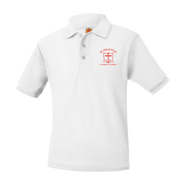 St Felicitas Catholic Unisex Pique Short Sleeve Polo