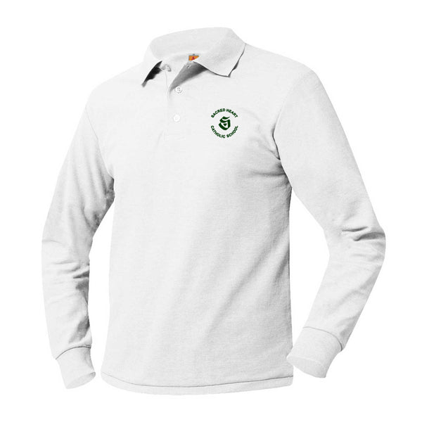 Sacred Heart Patterson Unisex Pique Long Sleeve Polo