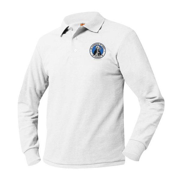 St. Catherine Martinez Unisex Pique Long Sleeve Polo