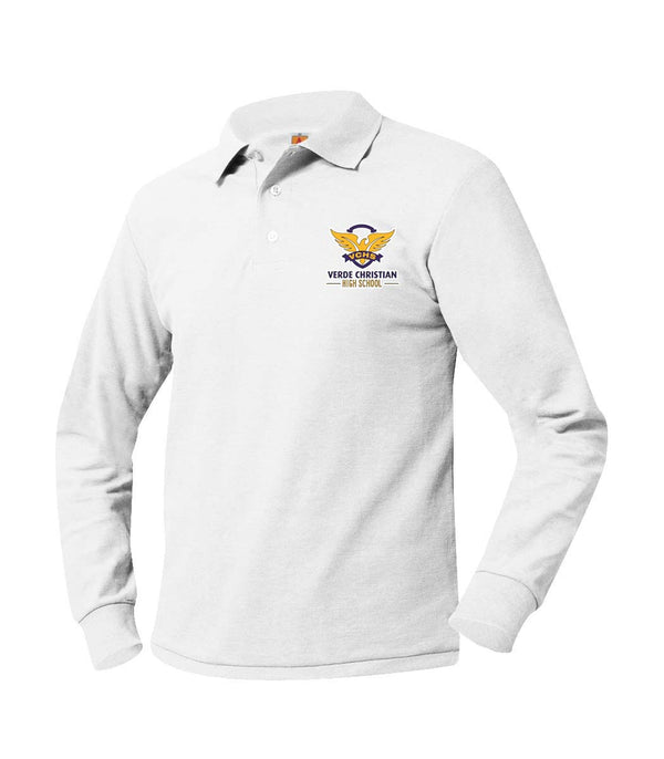 Verde Christian Academy Unisex Pique Long Sleeve Polo