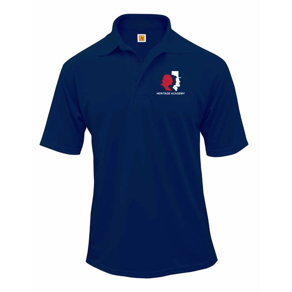 Heritage Academy Unisex Performance Short Sleeve Polo