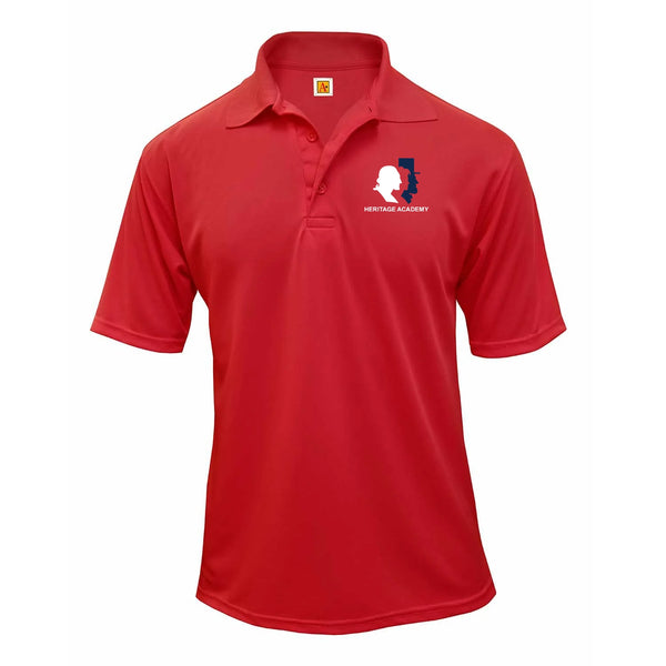 Heritage Academy Unisex Performance Short Sleeve Polo