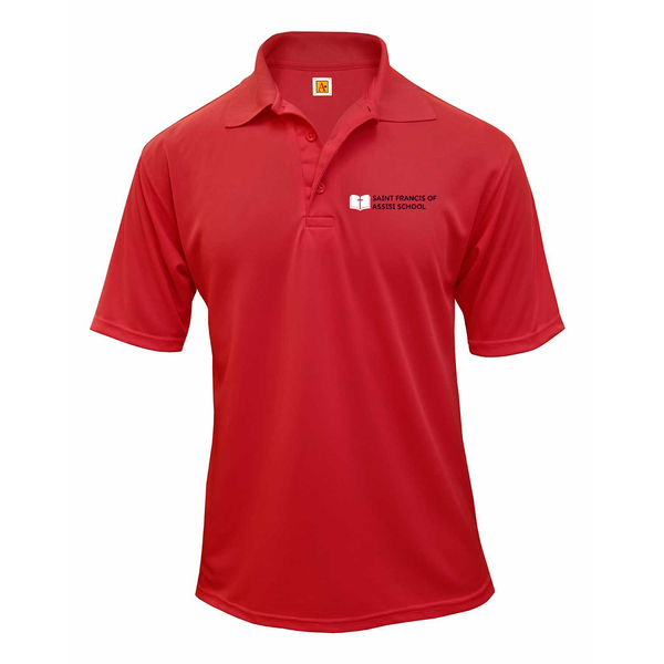 Saint Francis Catholic Unisex Performance Dry Fit Short Sleeve Polo