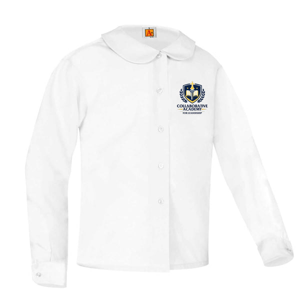 Collaborative Academy for Leadership Girls Peter Pan Long Sleeve Blouse