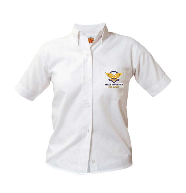 Verde Christian Academy Short Sleeve Oxford Shirt