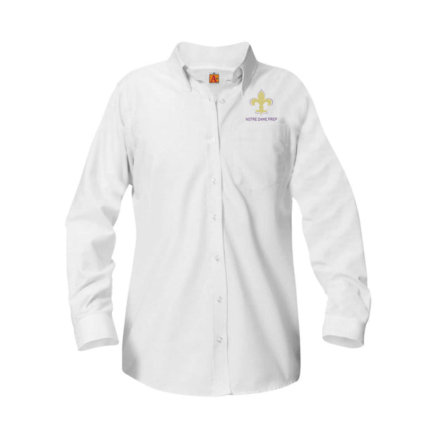 Notre Dame Female Oxford Long Sleeve Blouse