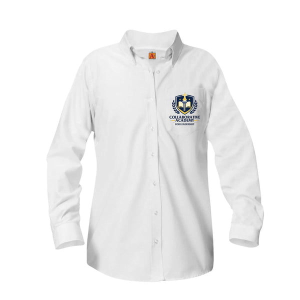 Collaborative Academy for Leadership Female Oxford Long Sleeve Blouse