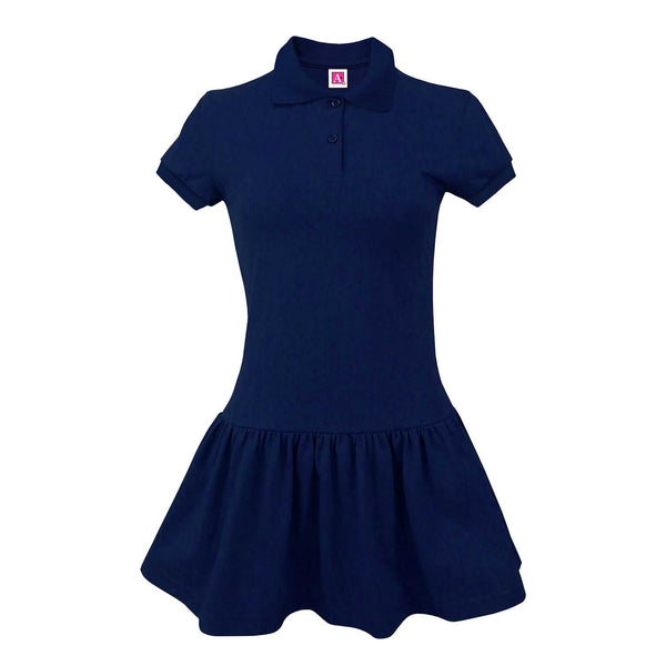 Dark Navy Girls Jersey Dress