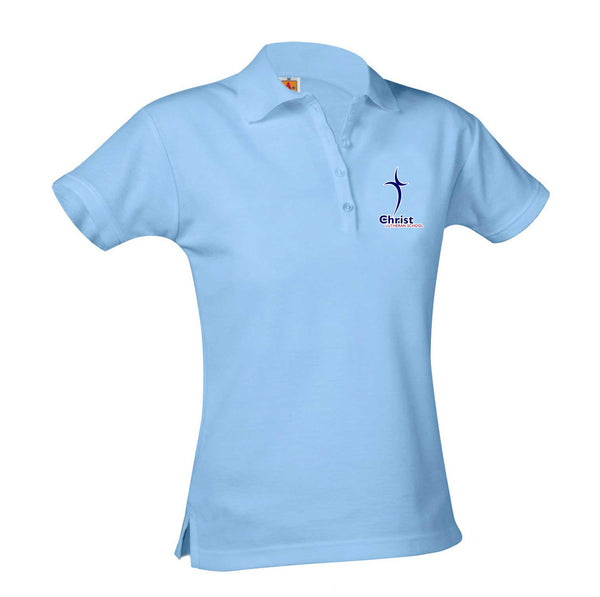 Christ Lutheran Academy Female Short Sleeve Pique Polo