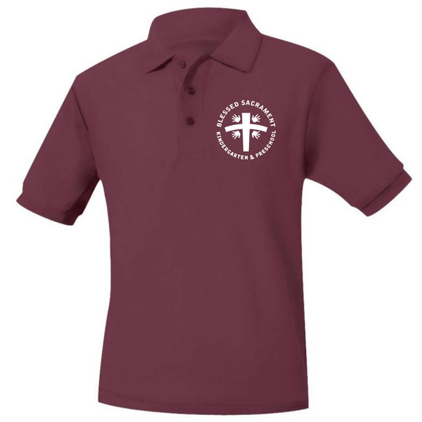 Blessed Sacrament Unisex Pique Short Sleeve Polo