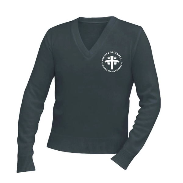 Blessed Sacrament Unisex V Neck Pullover Sweater