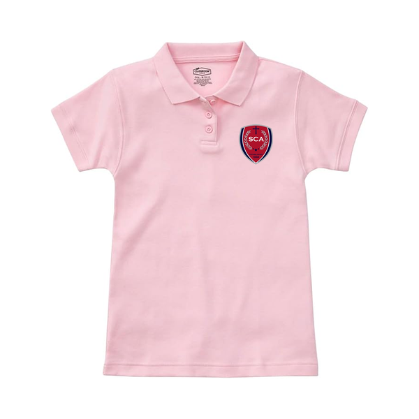 Scottsdale Christian Academy Female Jersey Knit Short Sleeve Polo