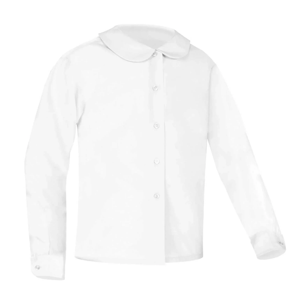 Candeo Peoria Girls Peter Pan Long Sleeve Blouse