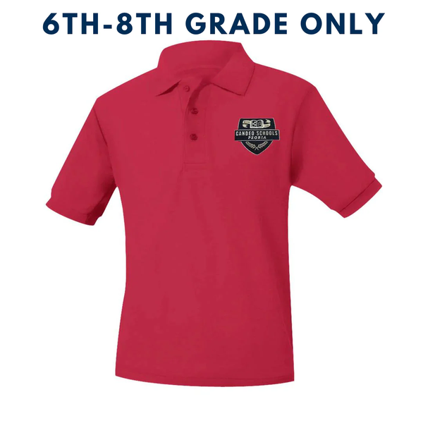 Candeo Peoria Unisex Pique Short Sleeve Polo