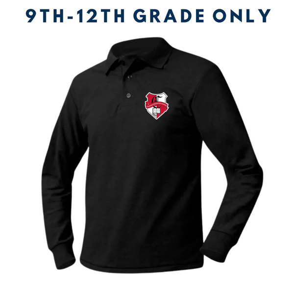 Chandler Prep 9-12 Unisex Pique Long Sleeve Polo