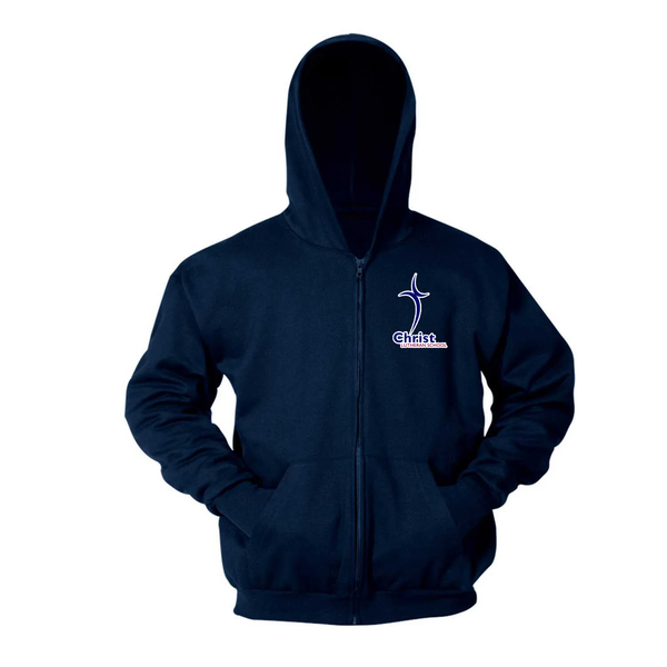 Christ Lutheran Full-Zip Hooded Fleece Sweatshirt
