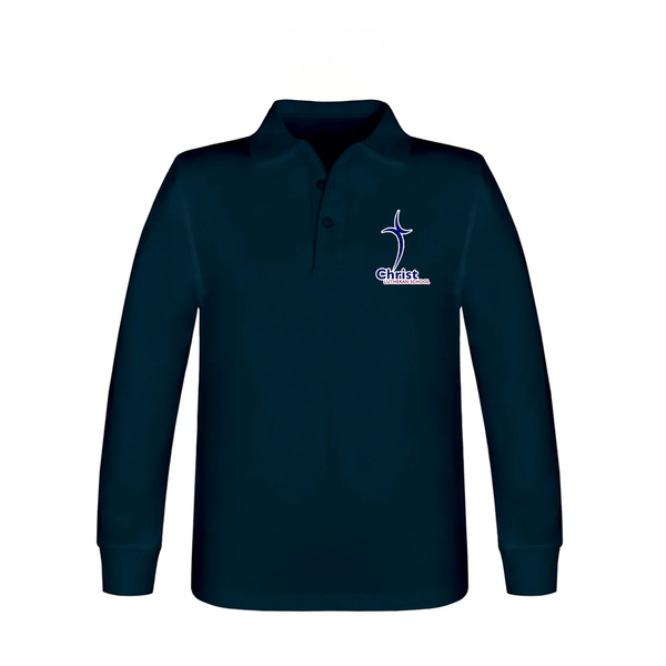 Christ Lutheran Long Sleeve Jersey Polo