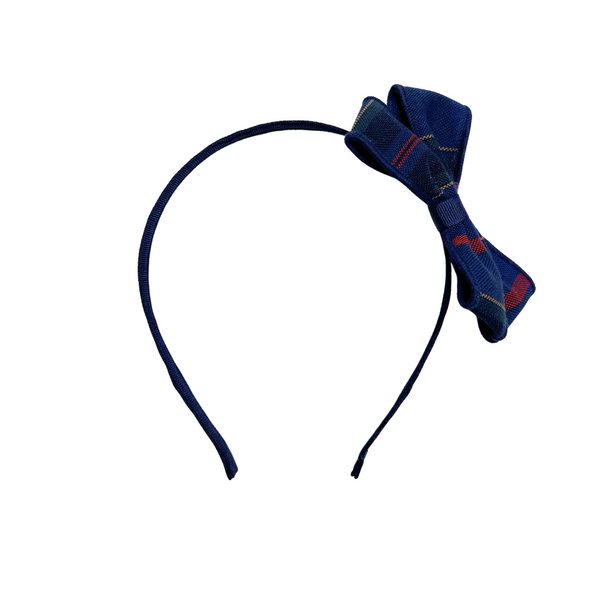 Wilson Plaid PLD93 Small Headband w/Plaid Bow