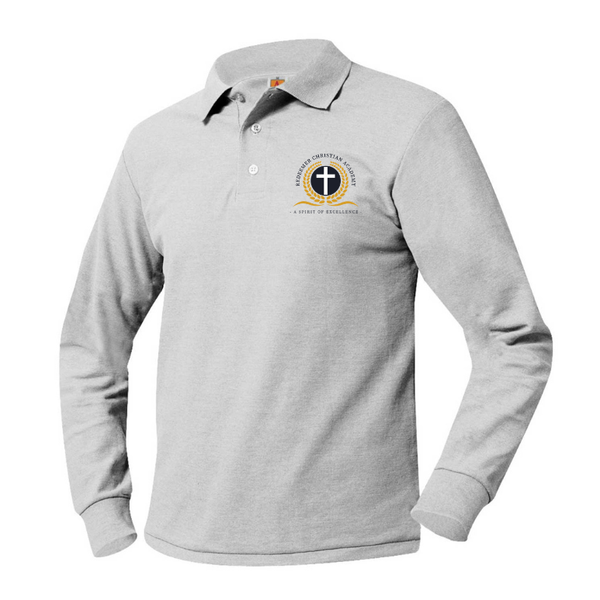 Redeemer Ash Unisex Pique Long Sleeve Polo