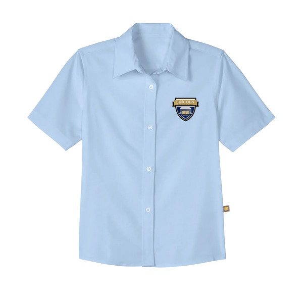 Lincoln Prep Feminine Fit Short Sleeve Oxford Shirt