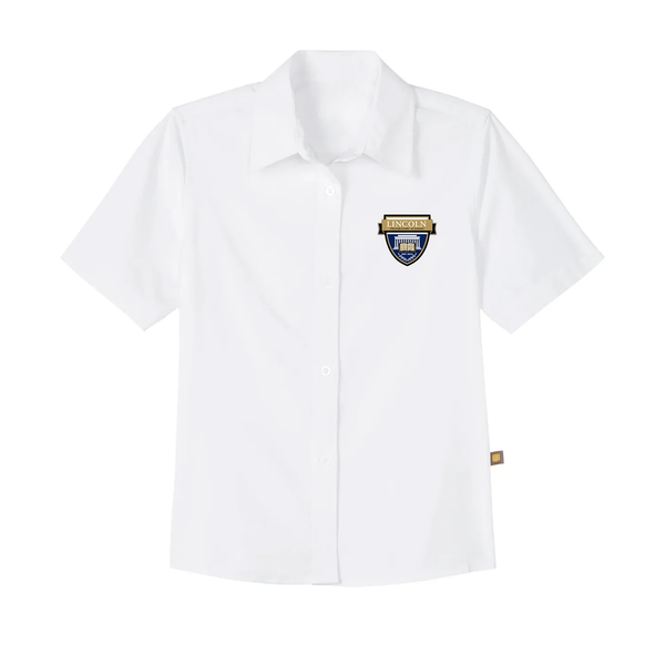 Lincoln Prep Feminine Fit Short Sleeve Oxford Shirt