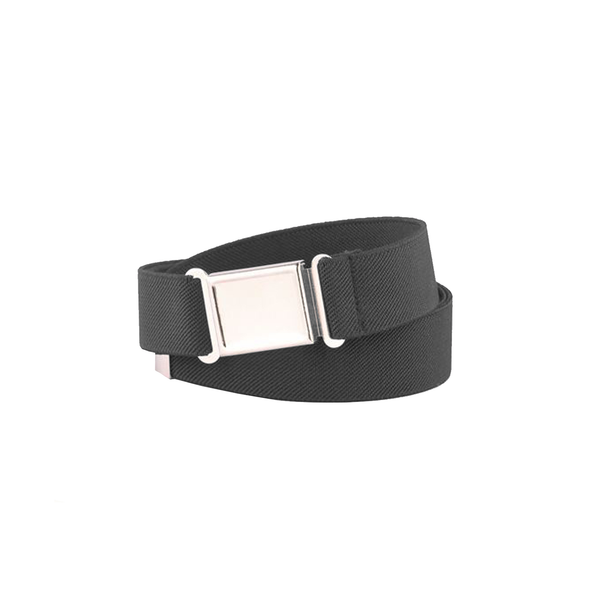 Magnetic Buckle Black Elastic Belt