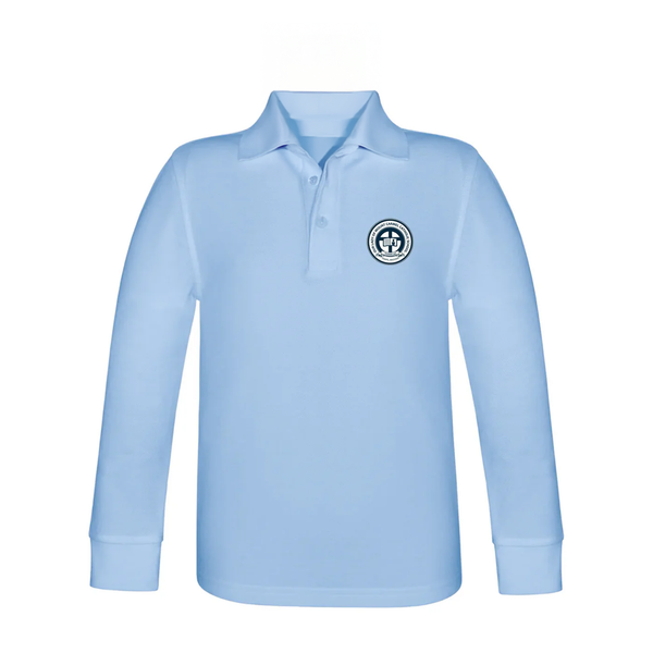 Our Lady Of Mount Carmel Long Sleeve Pique Polo