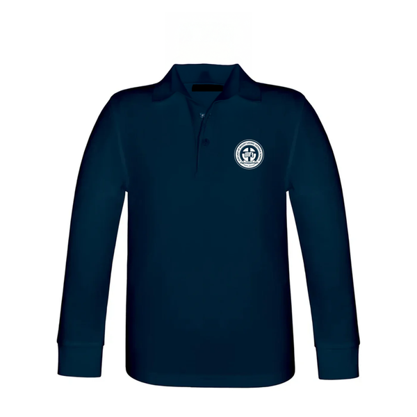 Our Lady Of Mount Carmel Long Sleeve Pique Polo