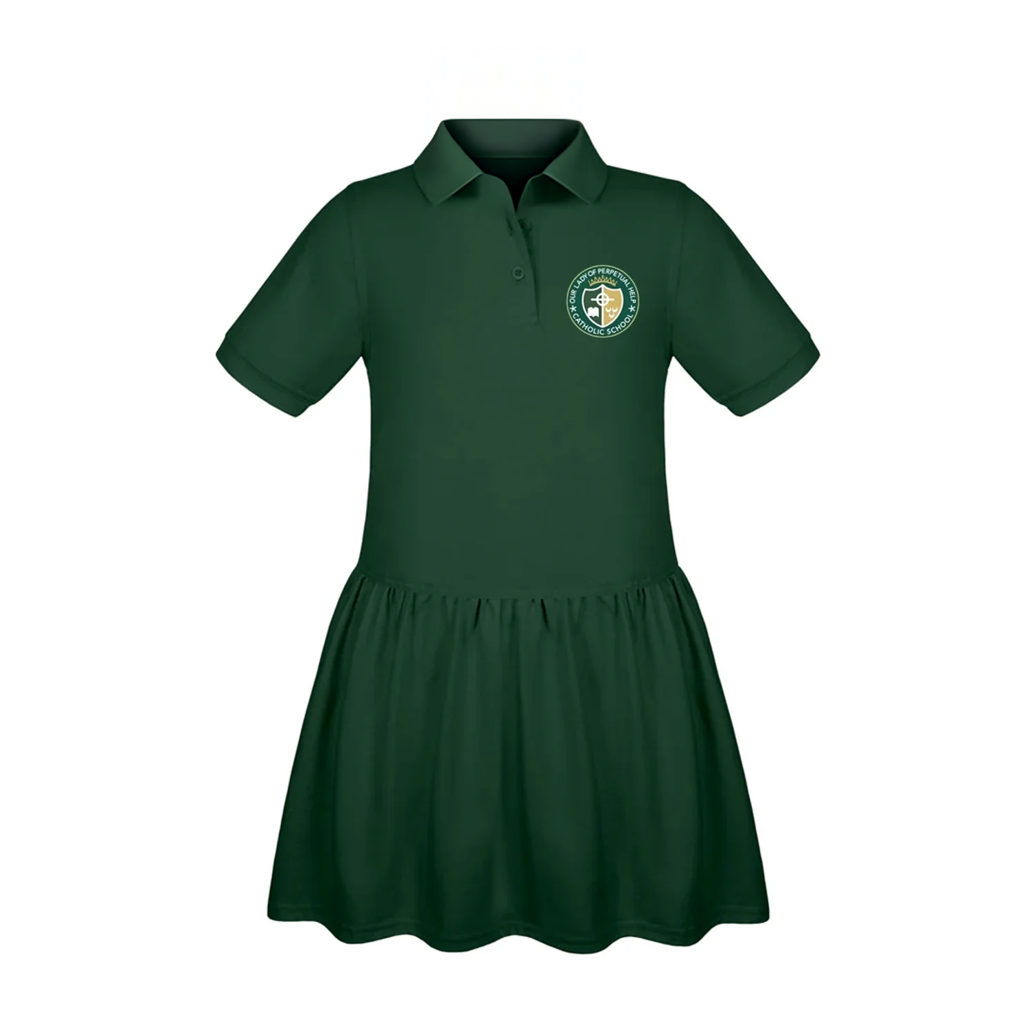 short sleeved jersey dress OLPH Sleeve Polo Dress- YL ONLY Material composition Collar Size:18.5 Awards Dinner Plus Size Mother Of