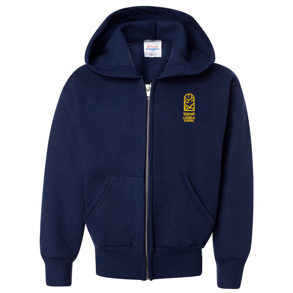 St. Gregory Unisex Poly Cotton Full Zip Hoodie