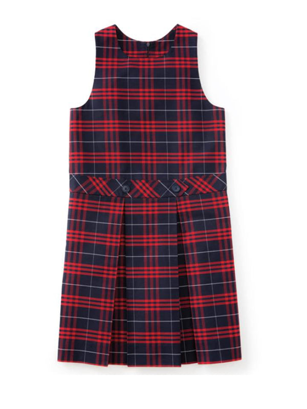 PLD36 Kick Pleat Plaid Jumper