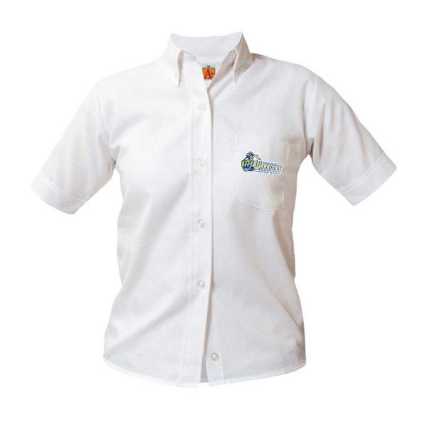 Immanuel Christian Female Oxford Short Sleeve Blouse
