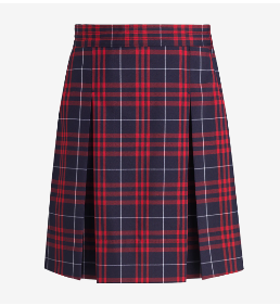 SCA- Elementary School Kick Pleat Plaid Skirt