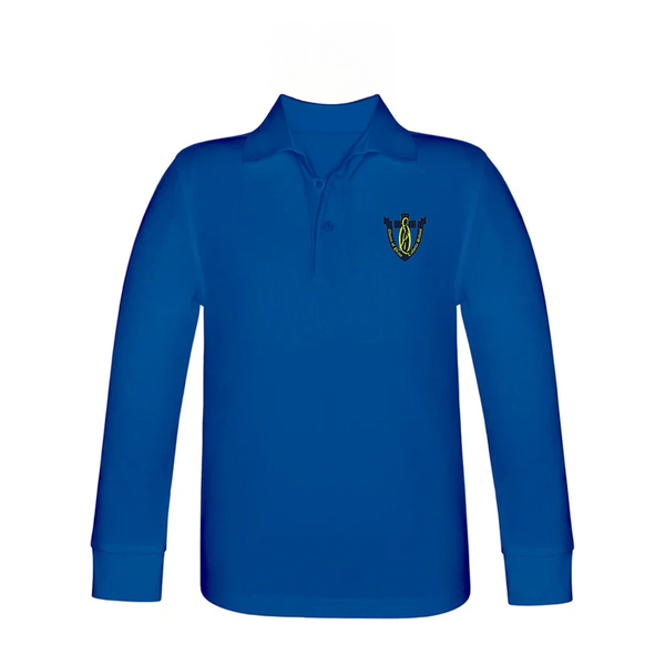 Queen Of Peace Long Sleeve Pique Polo