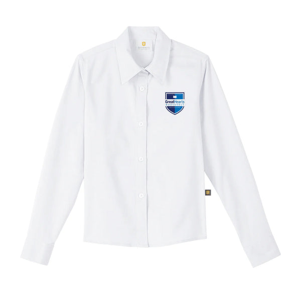 Roosevelt Prep Feminine Fit Long Sleeve Oxford Shirt