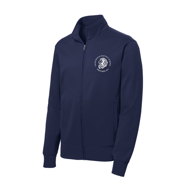 Lighthouse Baptist Unisex Navy Full Zip Athletic Lightweight Jacket