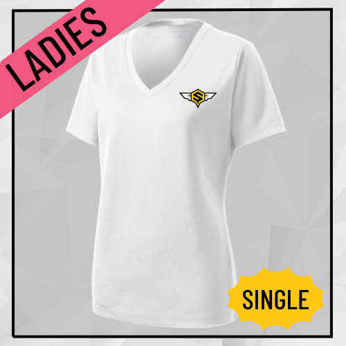 Champion Premium Women's RacerMesh V-Neck Tee