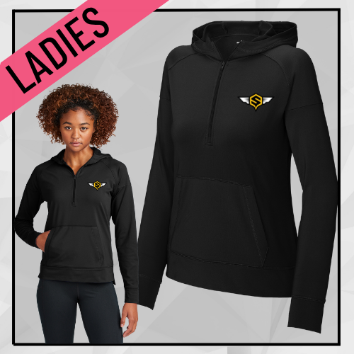 Champion Premium Ladies Stretch 1/2-Zip Hoodie